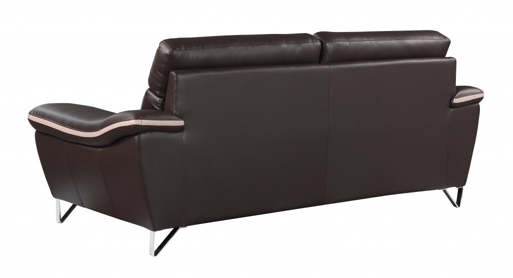 Homeroots 36" Charming Leather Sofa