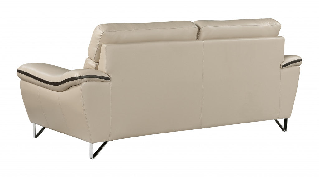 Homeroots 36" Charming Leather Sofa