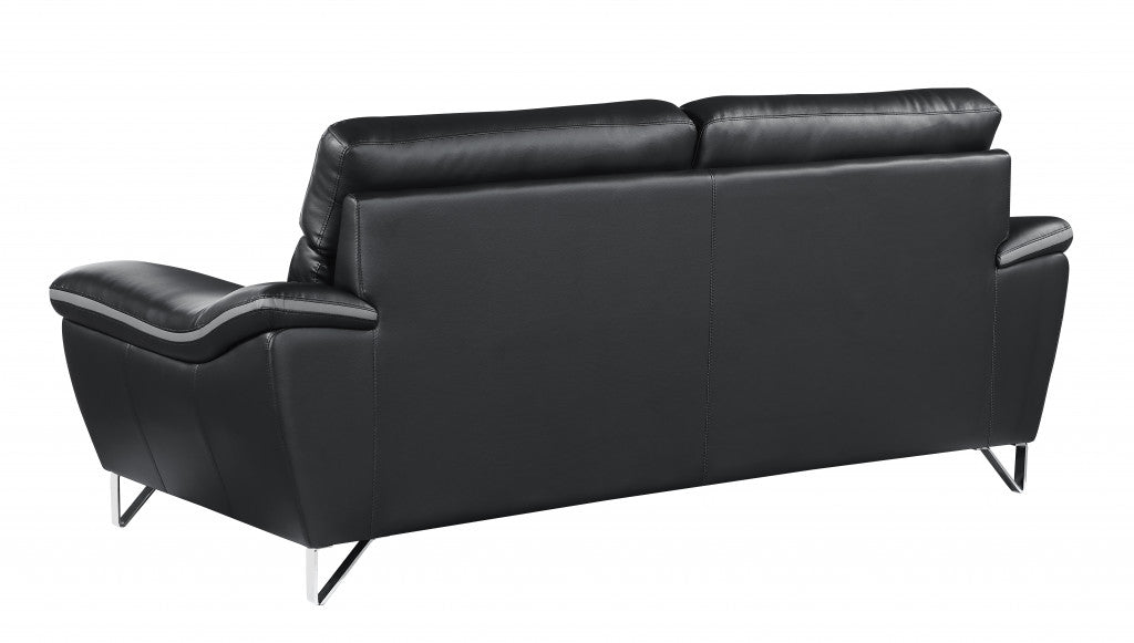 Homeroots 36" Charming Leather Sofa