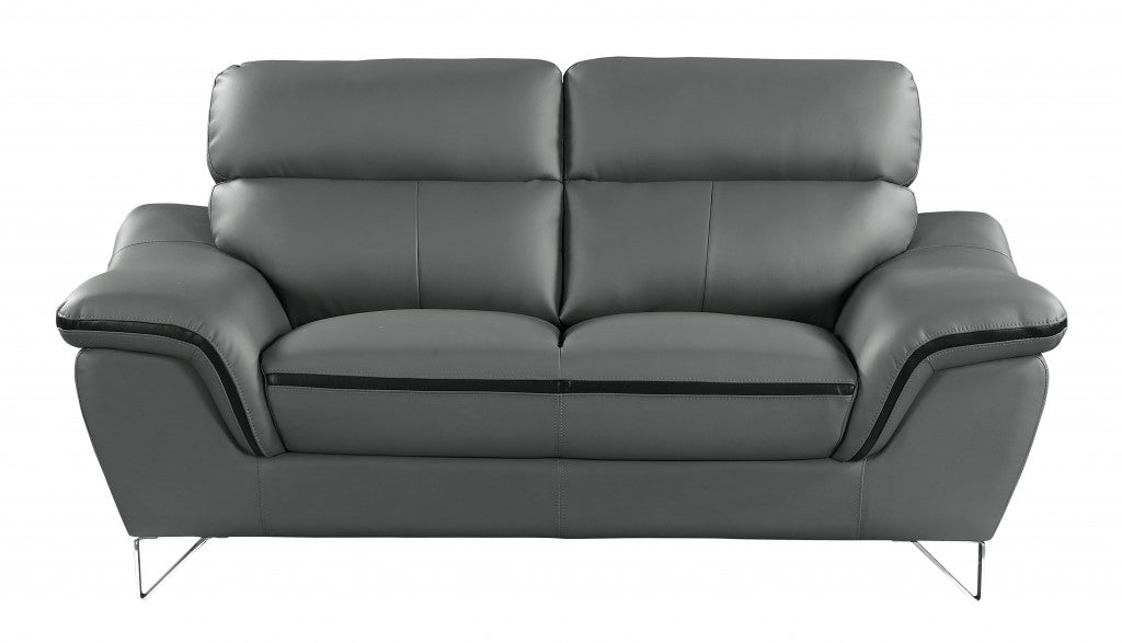 Homeroots 36" Charming Leather Sofa