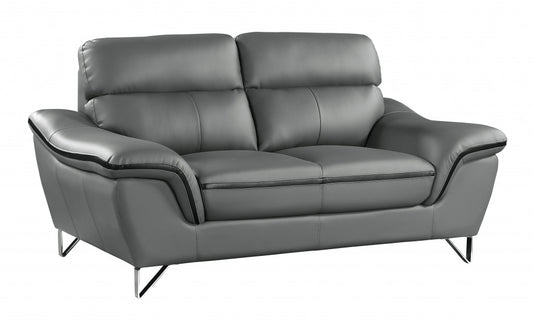 Homeroots 36" Charming Leather Sofa