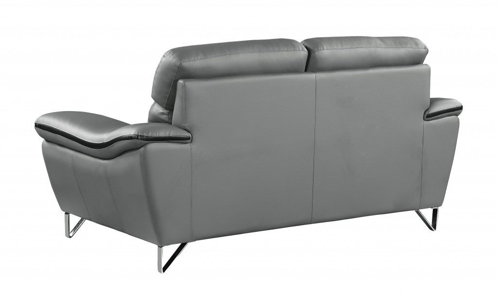 Homeroots 36" Charming Leather Sofa