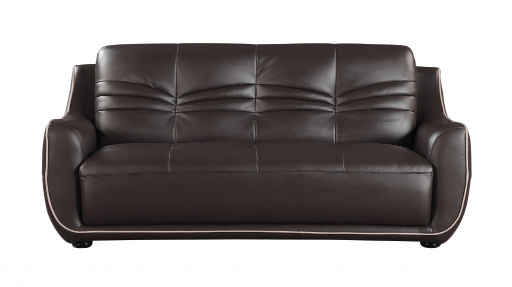 Homeroots 36" Elegant Leather Sofa