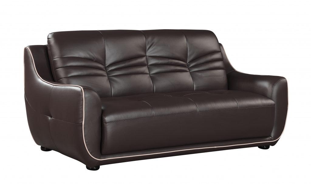 Homeroots 36" Elegant Leather Sofa