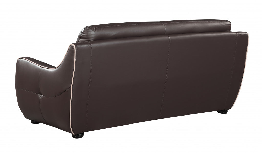 Homeroots 36" Elegant Leather Sofa