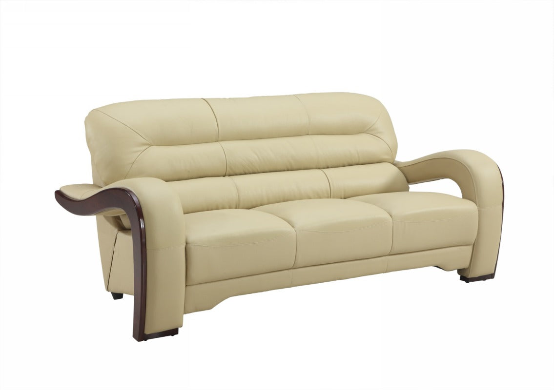 Homeroots 36" Glamorous Leather Sofa