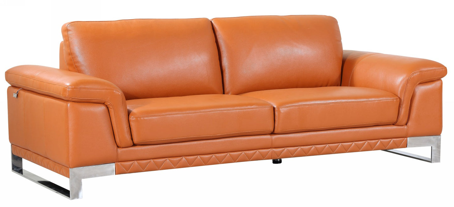 Homeroots 32" Lovely Leather Sofa