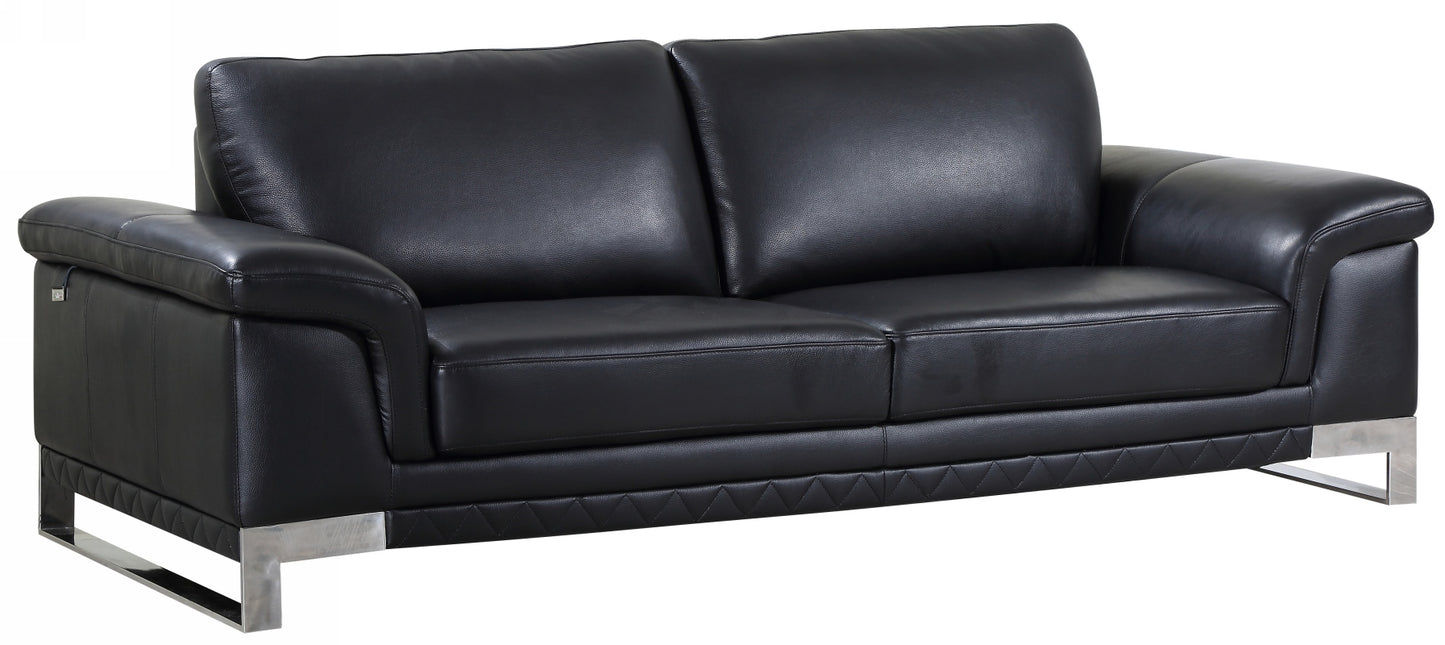 Homeroots 32" Lovely Leather Sofa