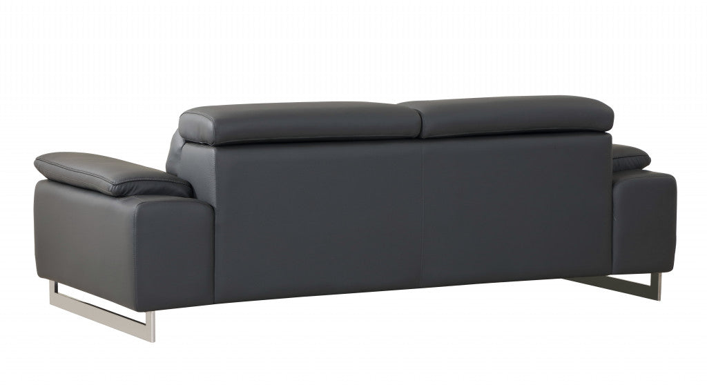 Homeroots 31" Tasteful Leather Sofa