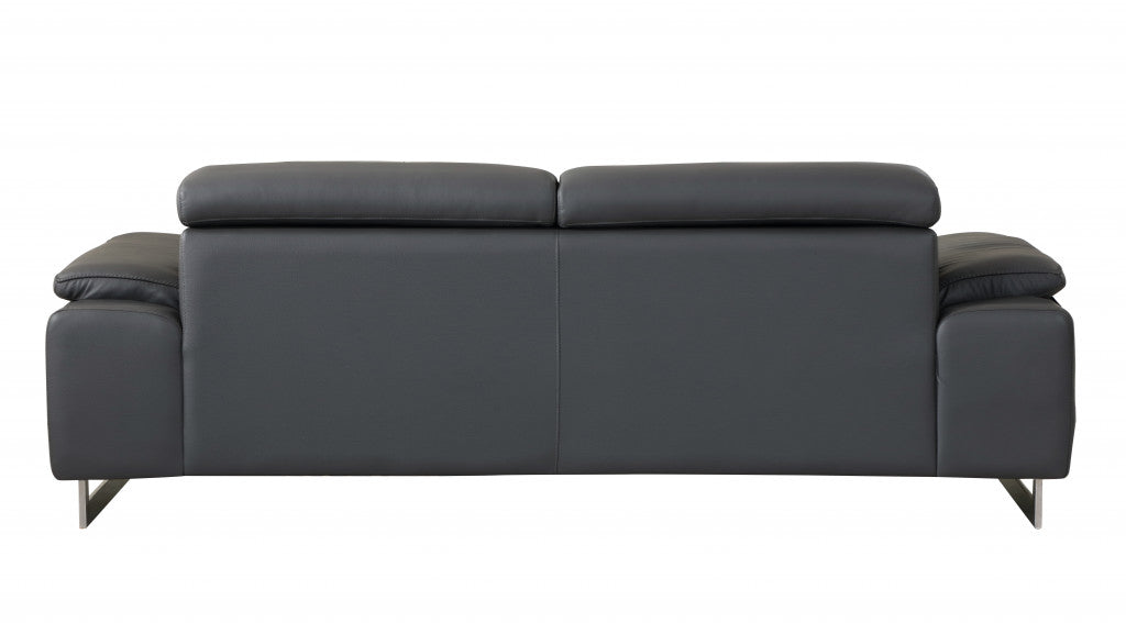 Homeroots 31" Tasteful Leather Sofa