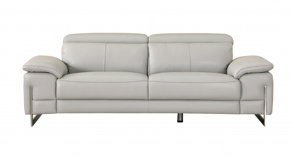 Homeroots 31" Tasteful Leather Sofa