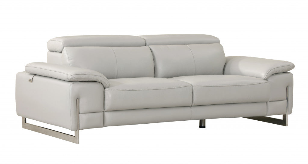 Homeroots 31" Tasteful Leather Sofa