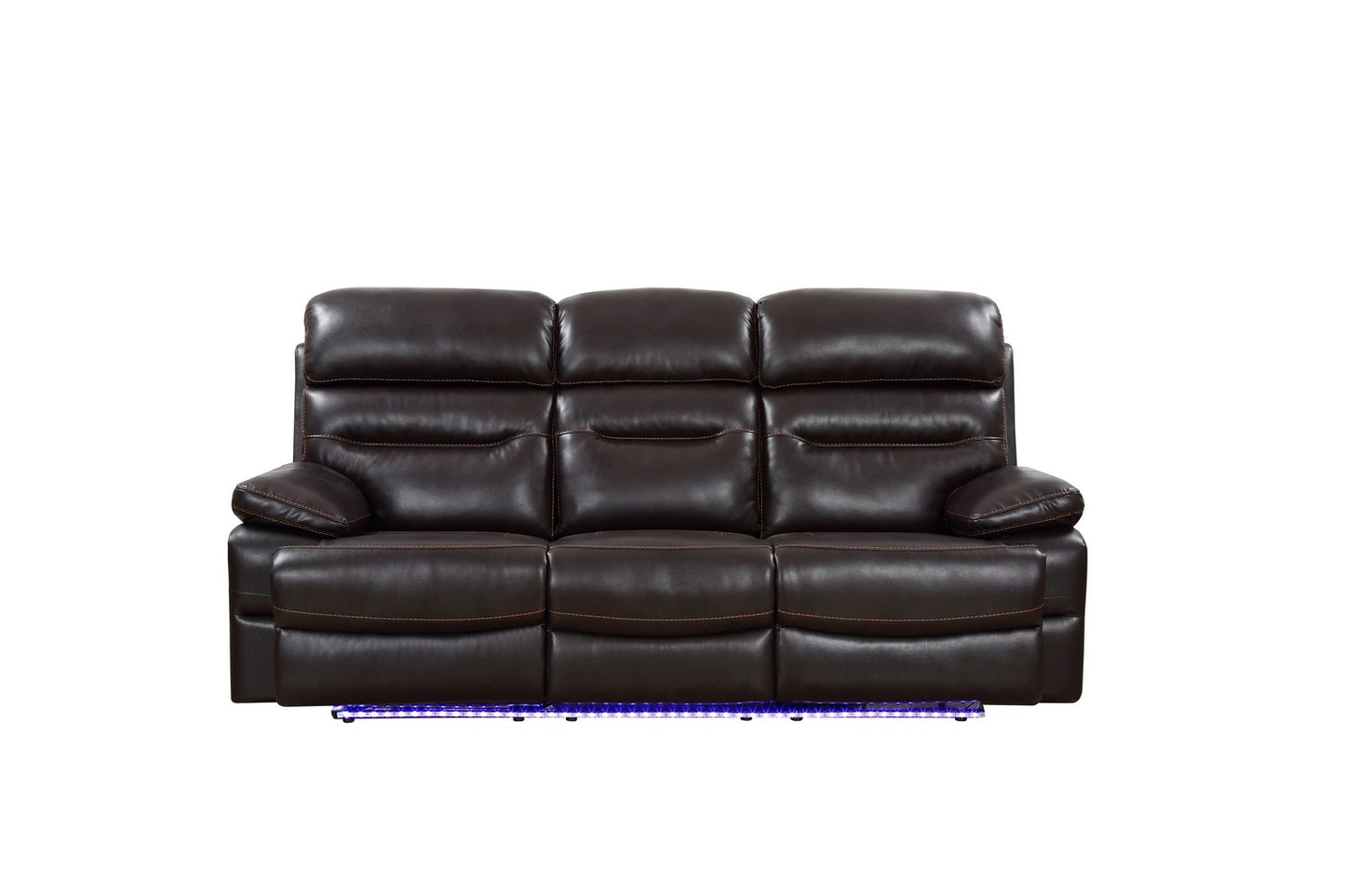 Homeroots 89" X 40" X 41" Power Reclining Sofa