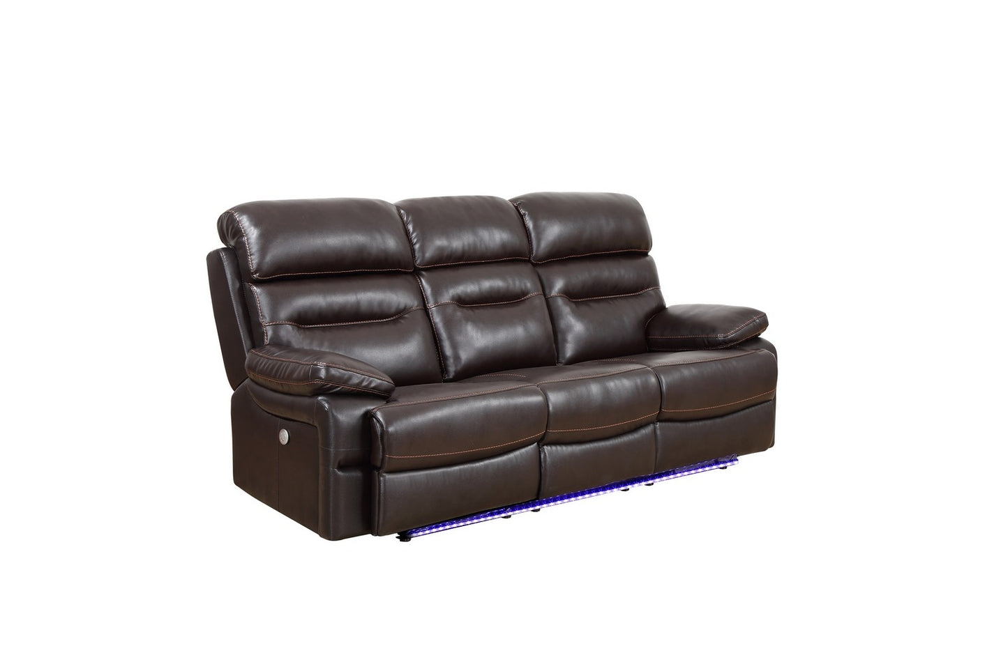 Homeroots 89" X 40" X 41" Power Reclining Sofa