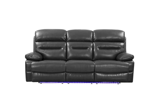 Homeroots 89" X 40" X 41" Power Reclining Sofa