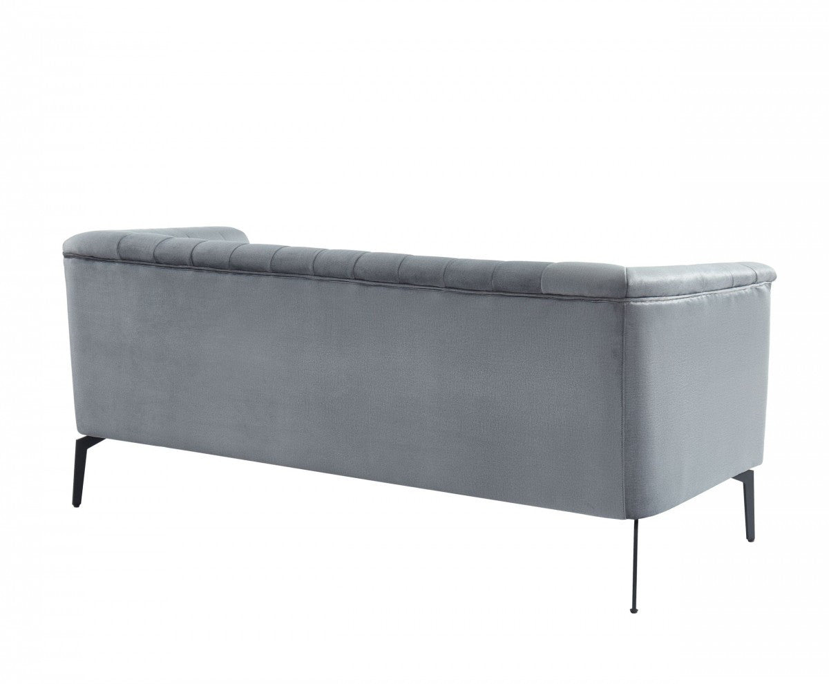 Homeroots 76" Three Person Standard Metal Legs Sofa