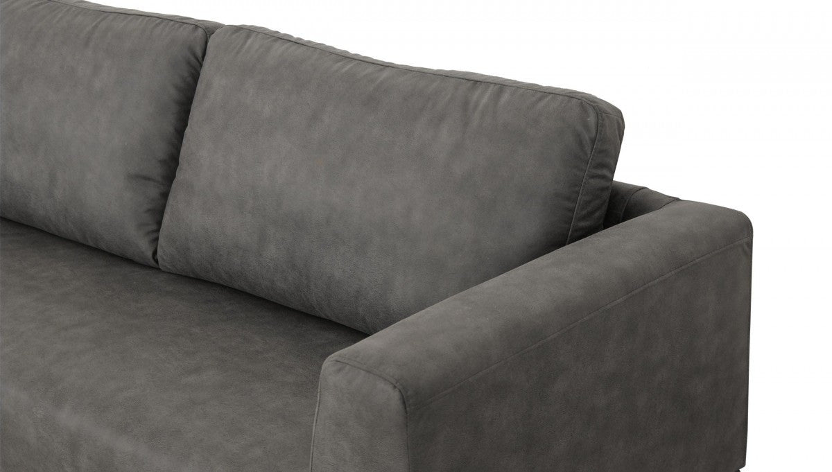 Homeroots Modern 87" Sofa With Removable Back Cushions