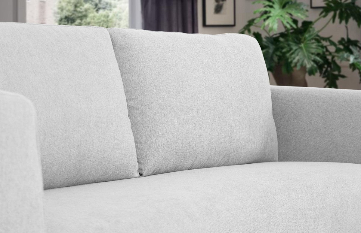 Homeroots Modern 87" Sofa With Removable Back Cushions