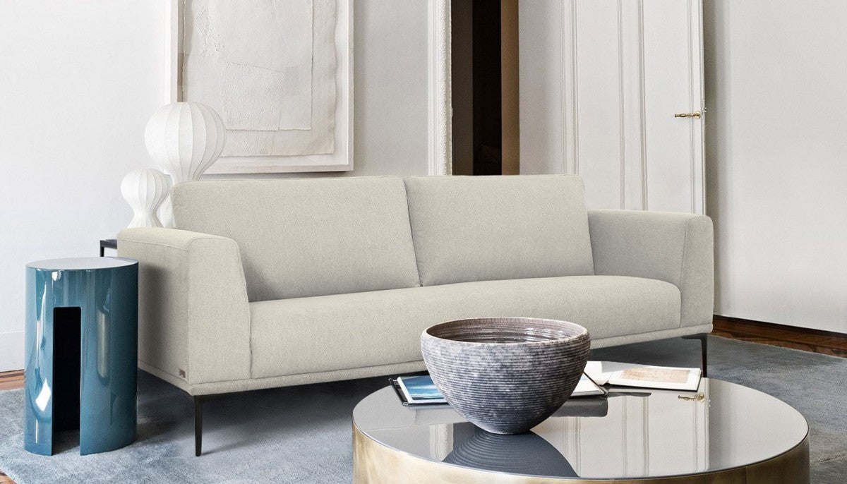 Homeroots Modern 87" Sofa With Removable Back Cushions