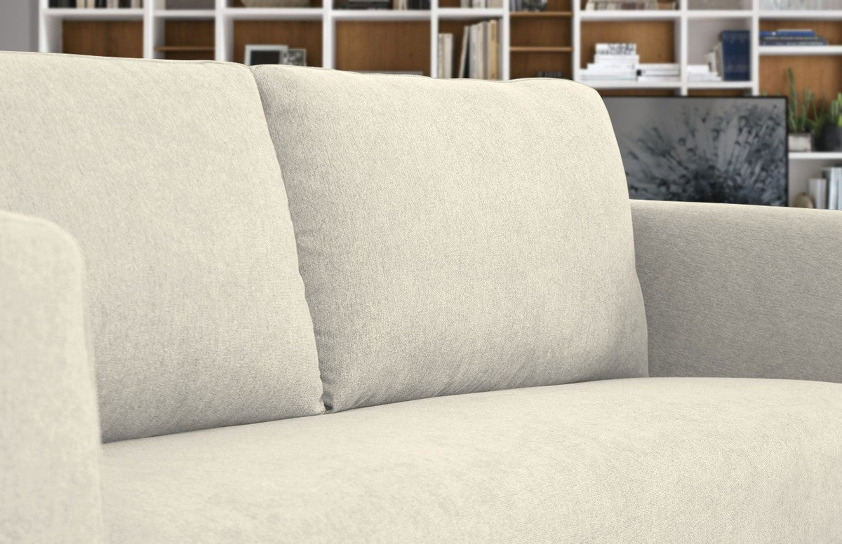 Homeroots Modern 87" Sofa With Removable Back Cushions