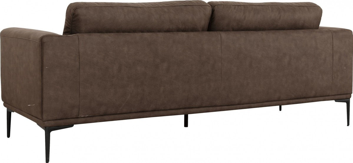 Homeroots Modern 87" Sofa With Removable Back Cushions