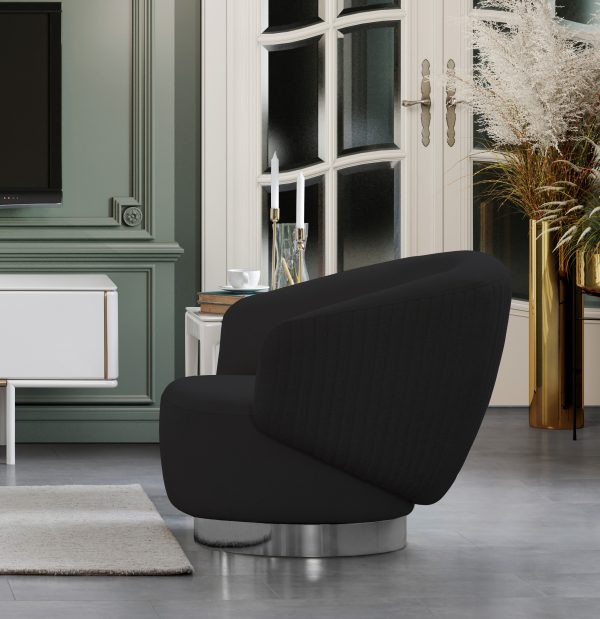 Whiteline Erzin Swivel Accent Chair