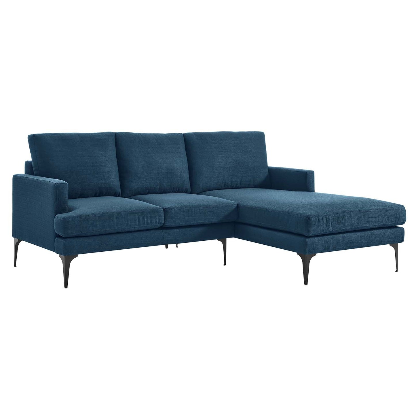 Modway Evermore Right-Facing Upholstered Fabric Sectional Sofa