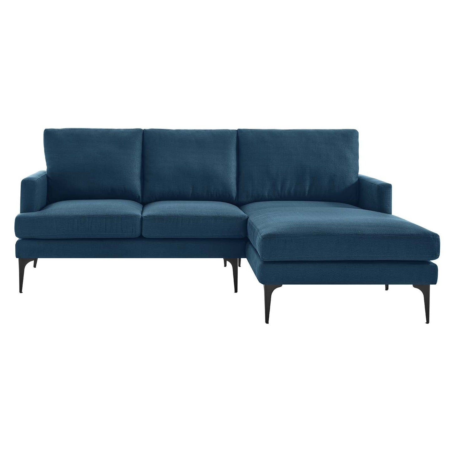 Modway Evermore Right-Facing Upholstered Fabric Sectional Sofa