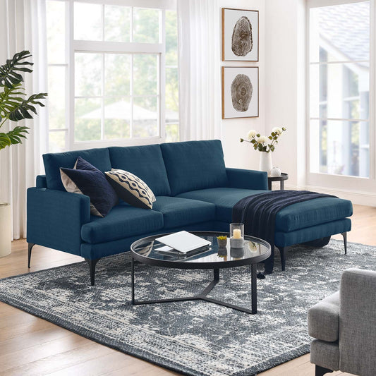 Modway Evermore Right-Facing Upholstered Fabric Sectional Sofa