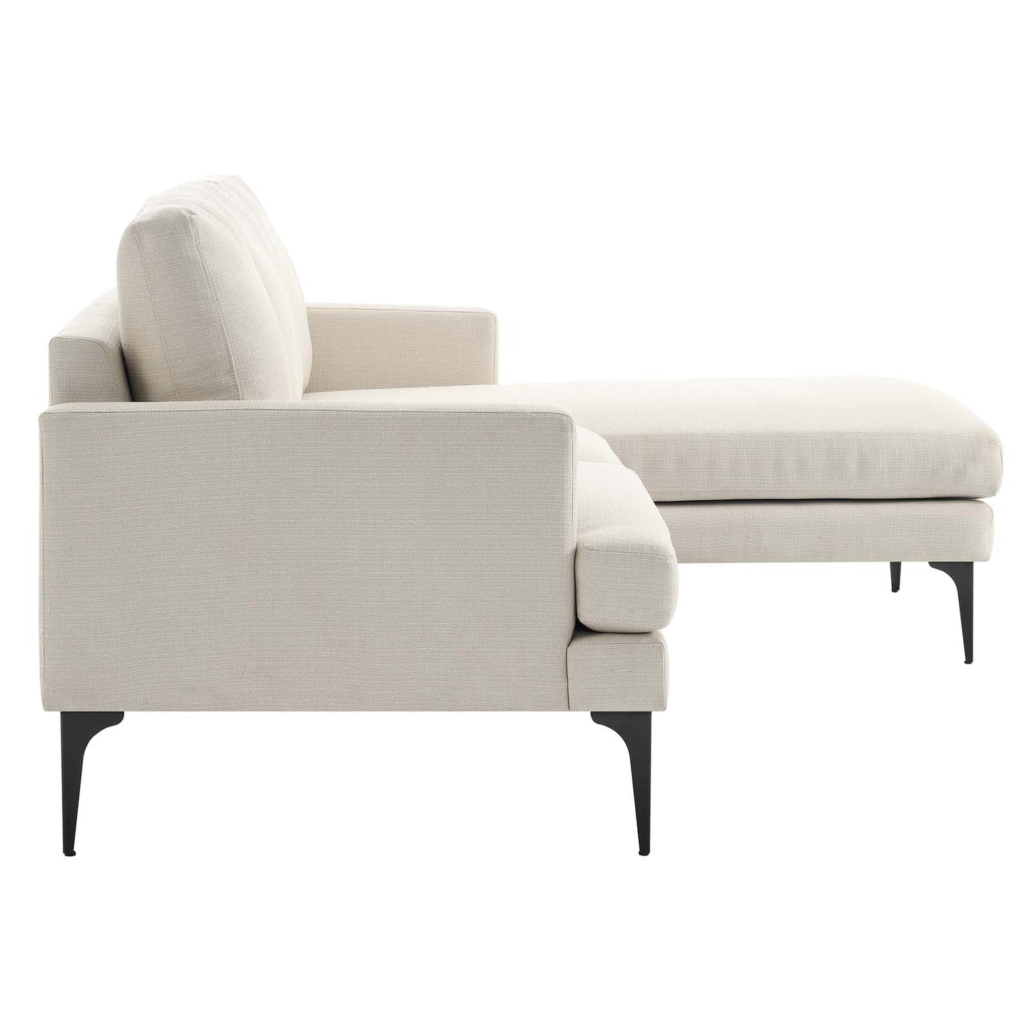 Modway Evermore Right-Facing Upholstered Fabric Sectional Sofa