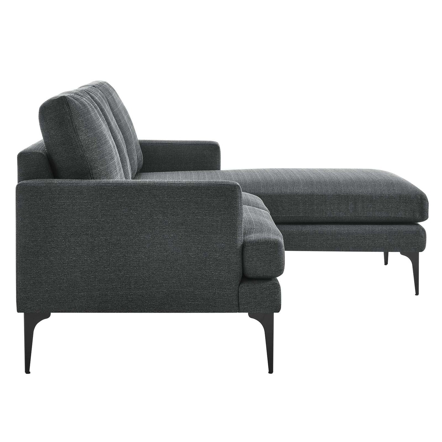 Modway Evermore Right-Facing Upholstered Fabric Sectional Sofa