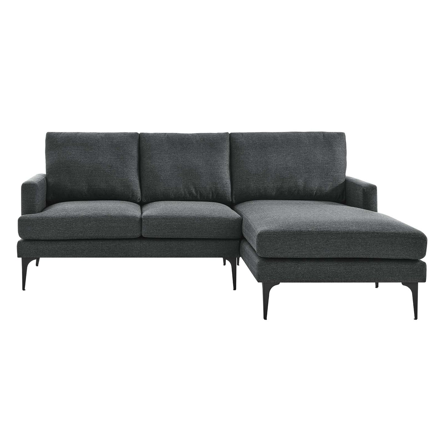 Modway Evermore Right-Facing Upholstered Fabric Sectional Sofa