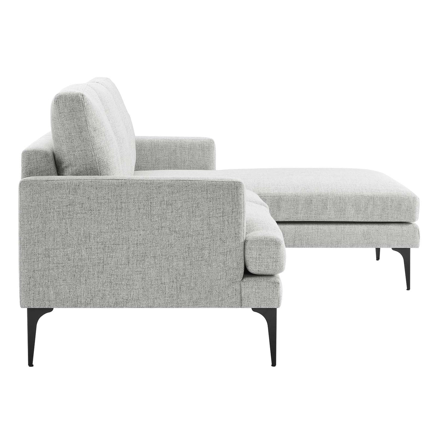 Modway Evermore Right-Facing Upholstered Fabric Sectional Sofa