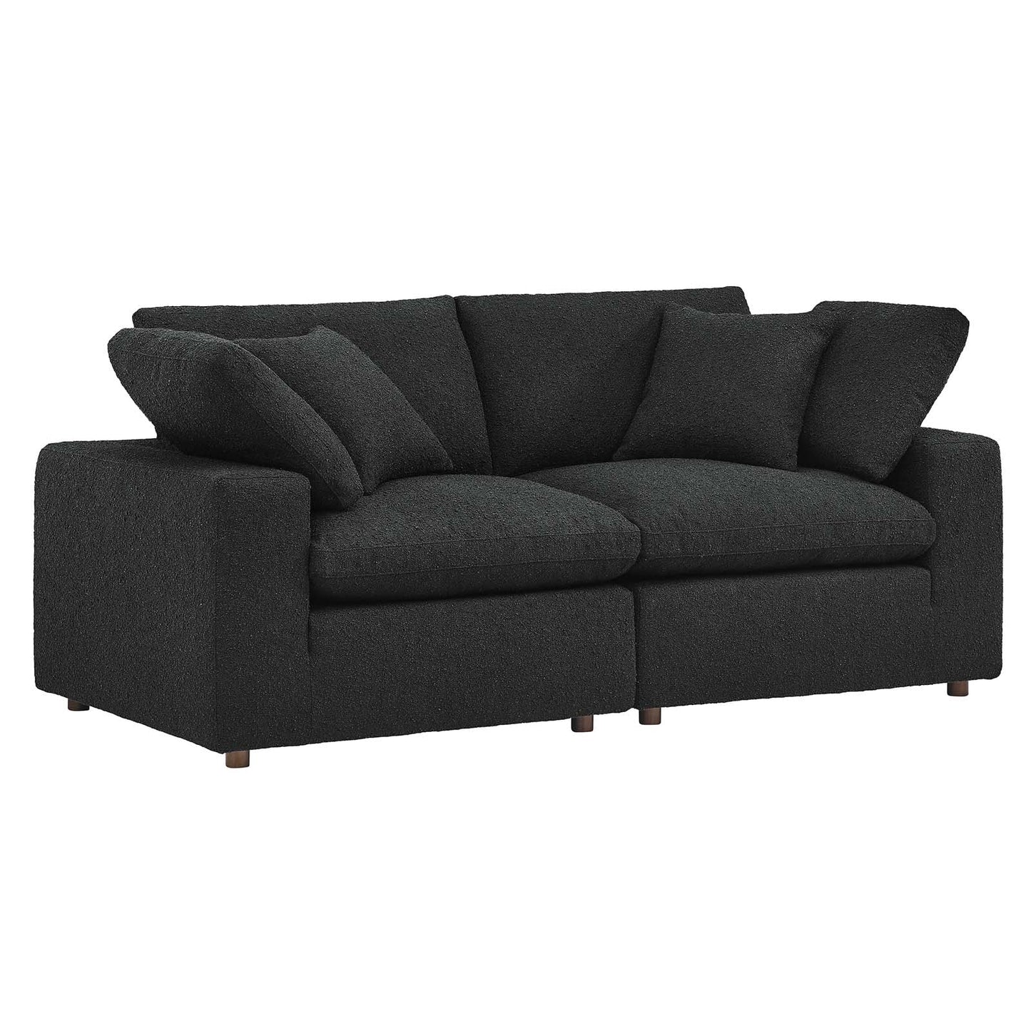 Modway Commix Down Filled Overstuffed Boucle Fabric Loveseat