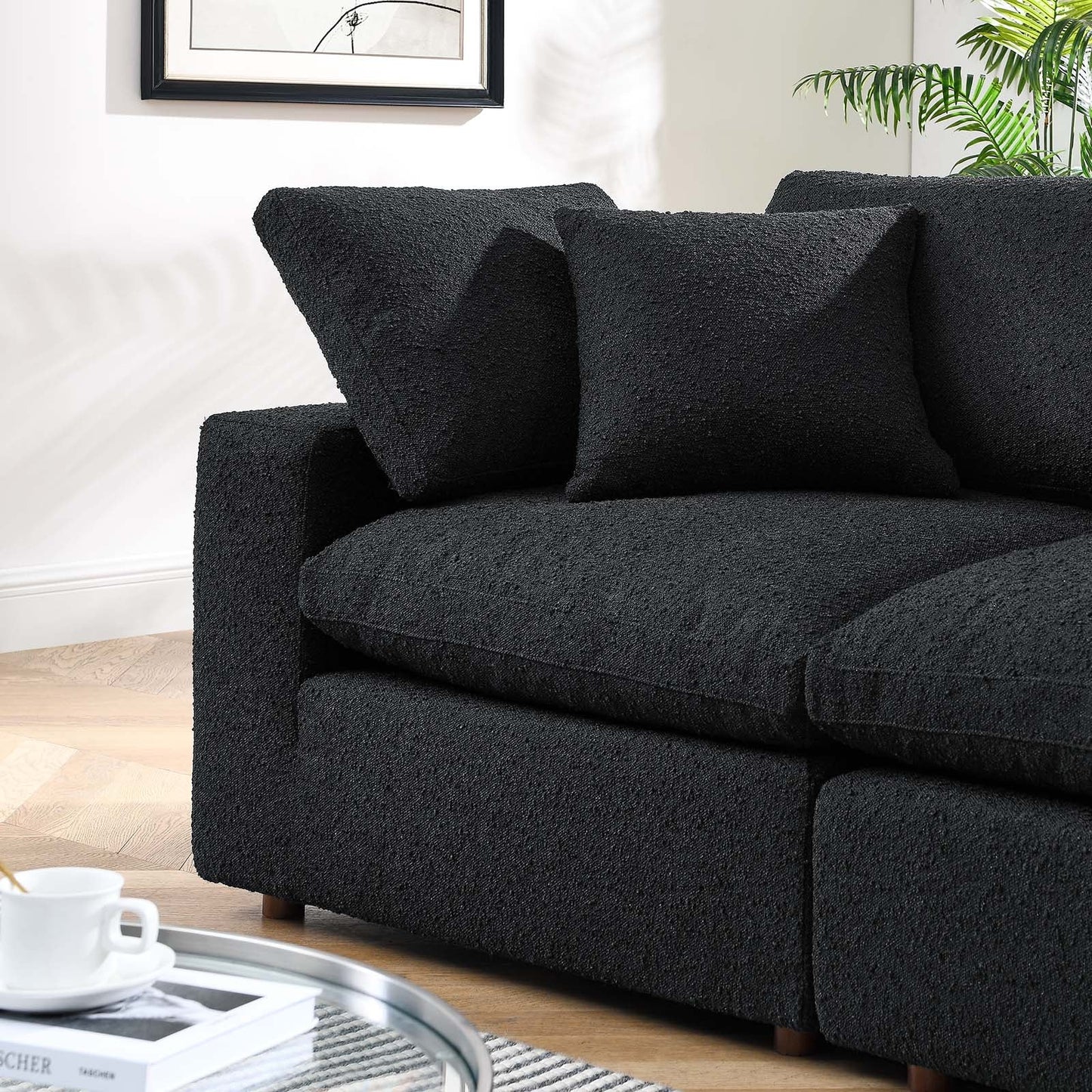 Modway Commix Down Filled Overstuffed Boucle Fabric Loveseat