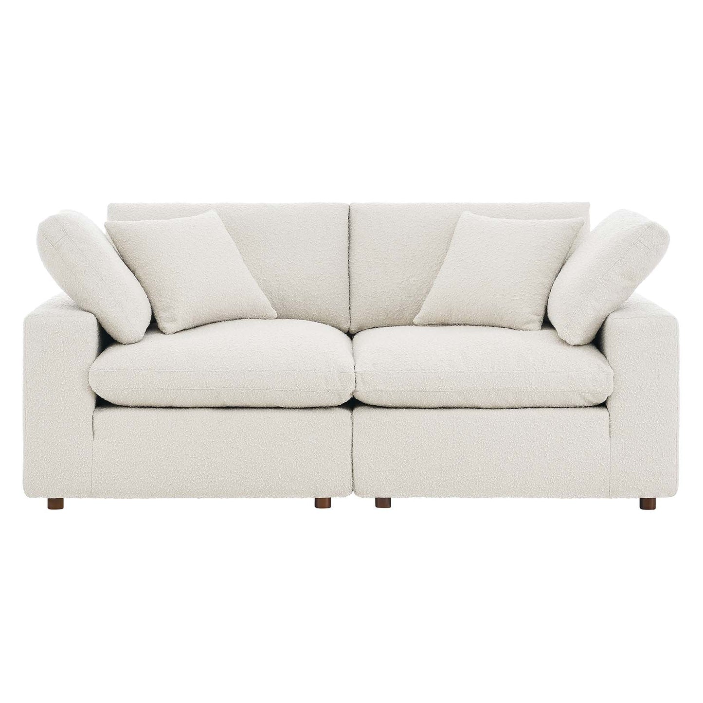 Modway Commix Down Filled Overstuffed Boucle Fabric Loveseat