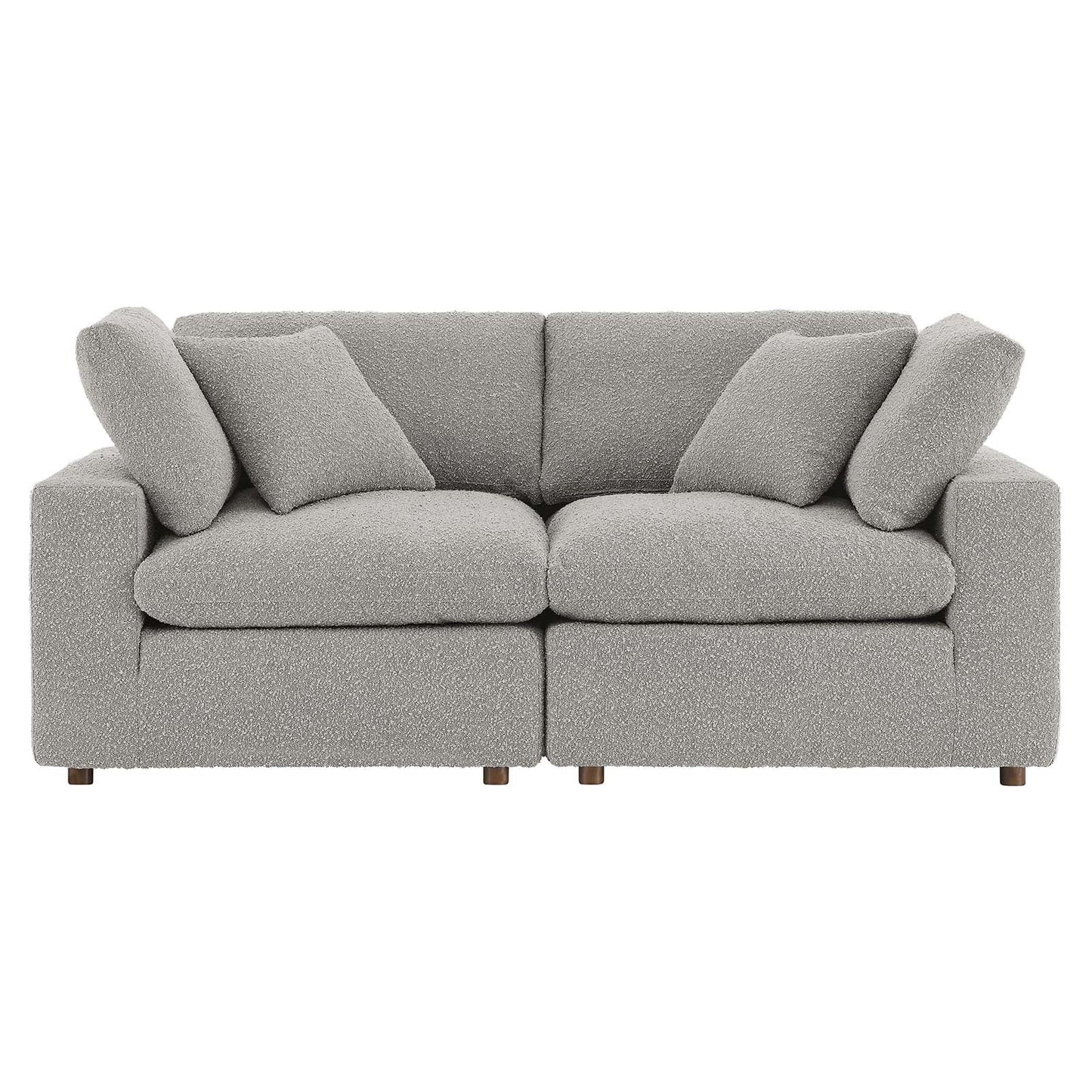 Modway Commix Down Filled Overstuffed Boucle Fabric Loveseat