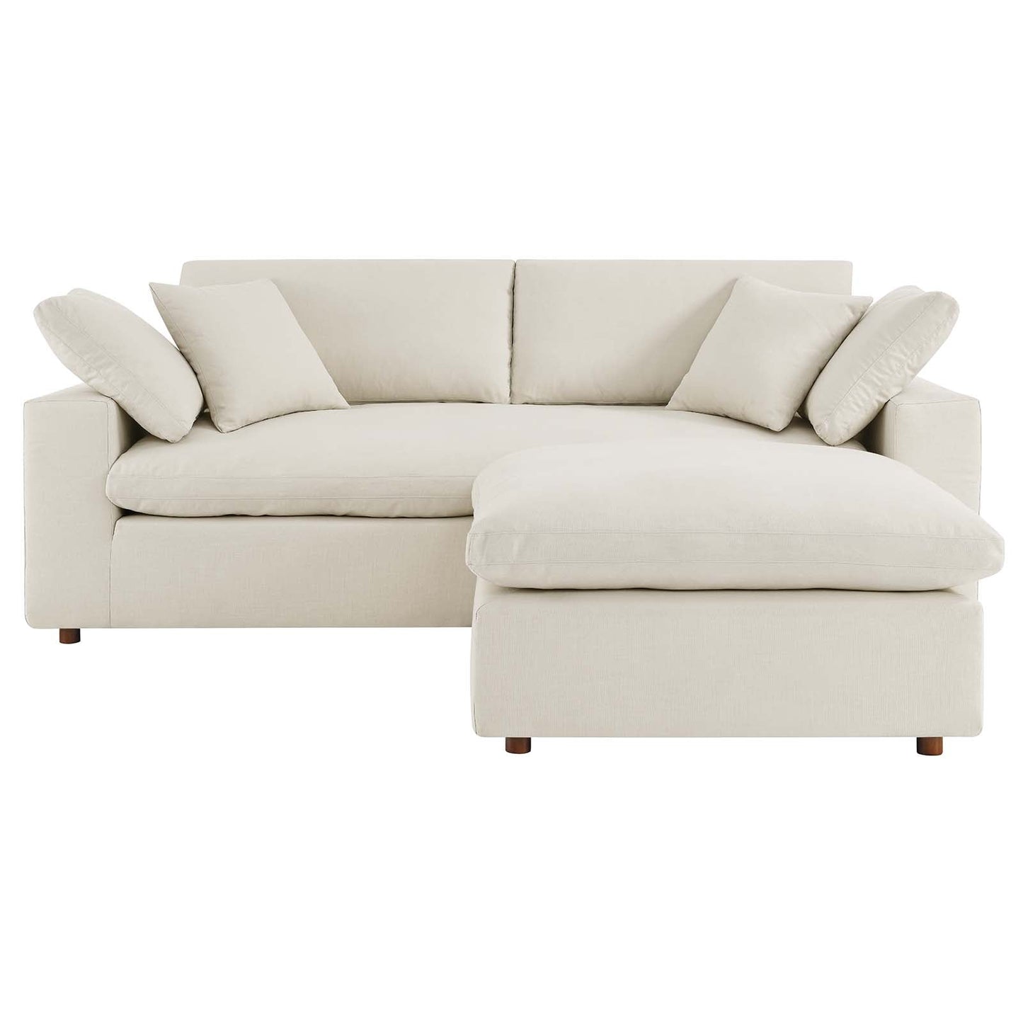 Modway Commix Down Filled Overstuffed Sectional Sofa