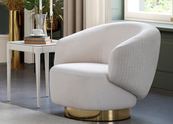 Whiteline Erzin Swivel Accent Chair