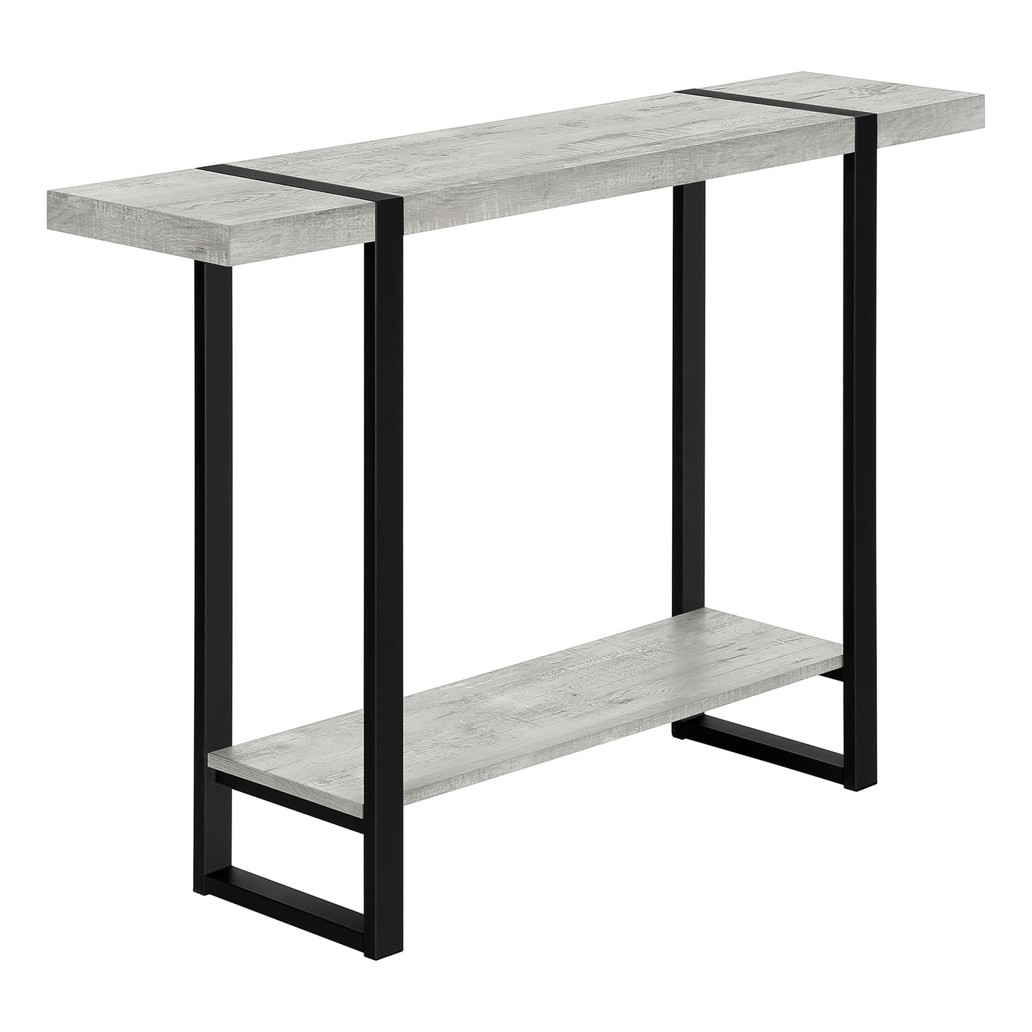 Monarch Specialties Accent Table, Console, Entryway, Narrow, Black Metal, Contemporary, Modern