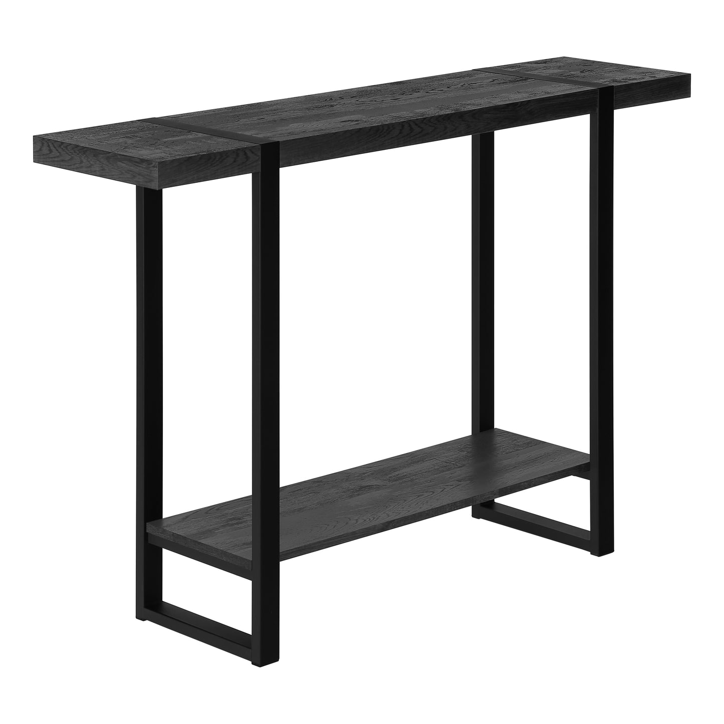 Monarch Specialties Accent Table, Console, Entryway, Narrow, Black Metal, Contemporary, Modern