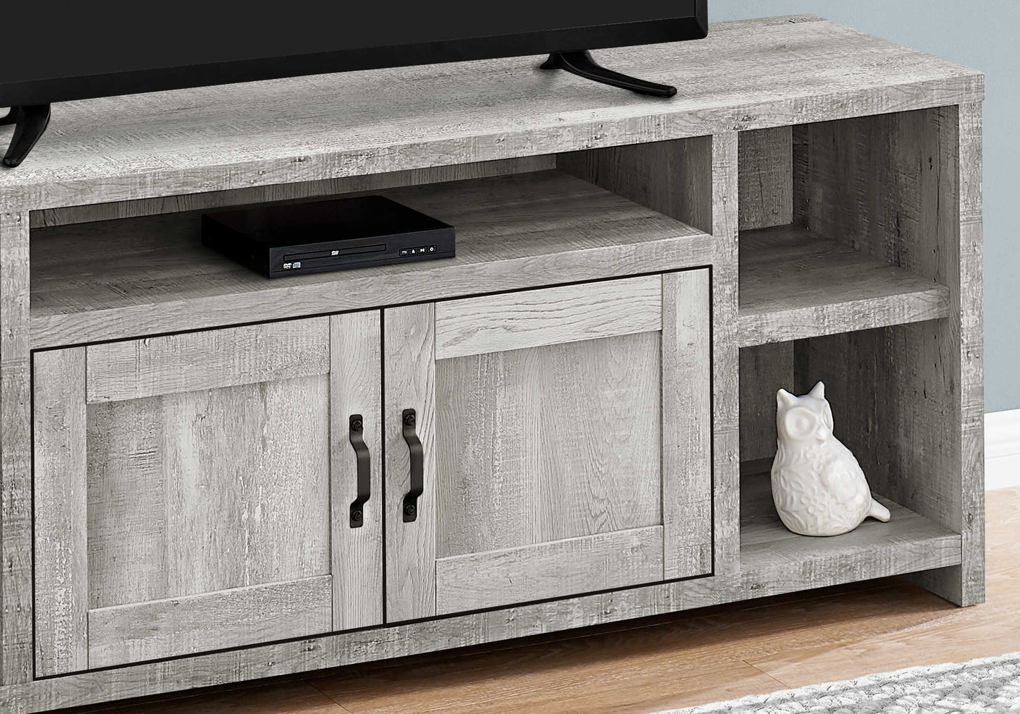 Monarch Specialties Tv Stand, 60 Inch, Media Entertainment Center, Storage Cabinet, Transitional