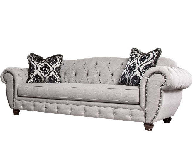 Furniture of America Oscar Transitional Button Tufted Sofa