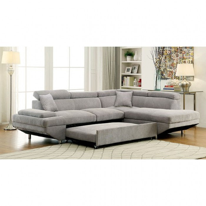 Furniture of America Ashely Contemporary L-Shape Sectional