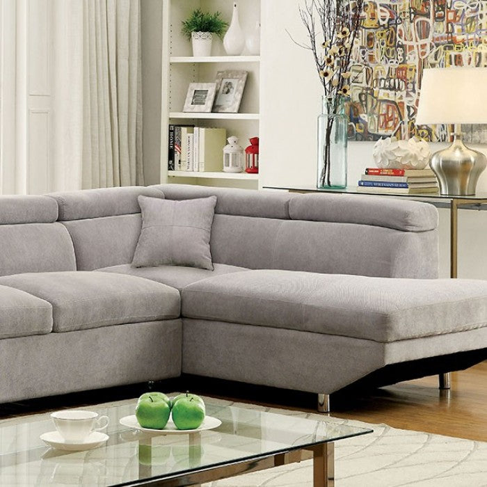 Furniture of America Ashely Contemporary L-Shape Sectional