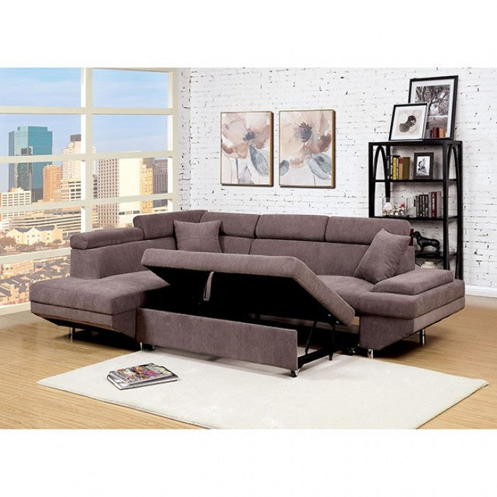 Furniture of America Ashely Contemporary L-Shape Sectional