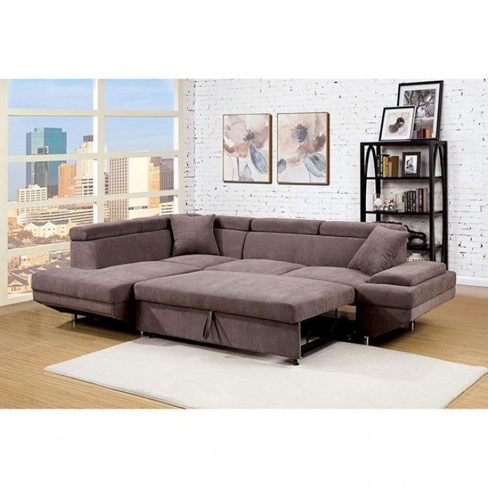 Furniture of America Ashely Contemporary L-Shape Sectional