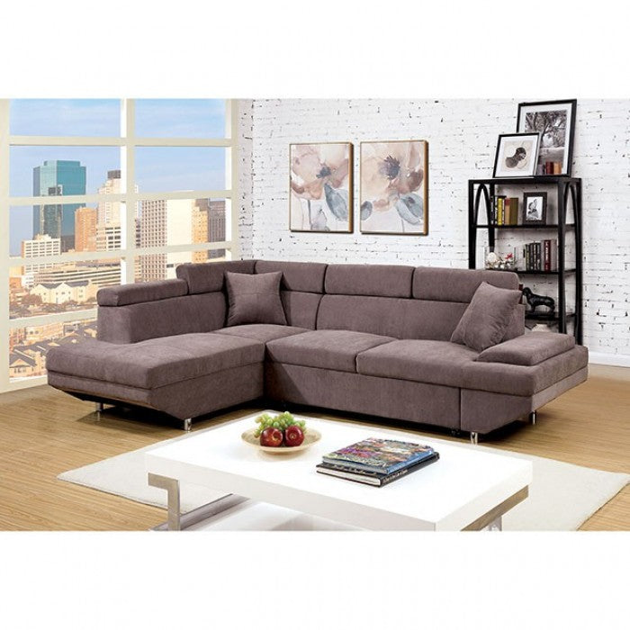 Furniture of America Ashely Contemporary L-Shape Sectional