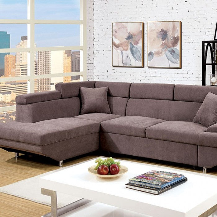 Furniture of America Ashely Contemporary L-Shape Sectional