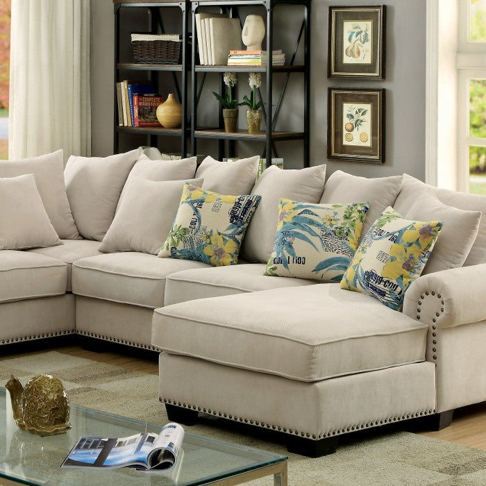 Furniture of America Pradeep Transitional U-Shape Sectional